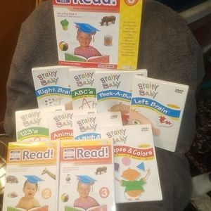 BRAINY BABY & YOUR BABY CAN READ DVDS
